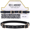 Sex & Mischief Double Buckle Day Collar - Black Collar