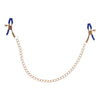 Sex & Mischief Cougar Chained Nipple Clamps - Gold Nipple Clamps with Cougar Chain