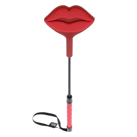 S&M Exs & Ohs Kiss Crop - Red Silicone Tipped Crop Whip