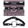 EDGE Interchangeable Ring Gag - Black Mouth Gag Restraint with 2 Interchangeable Pieces