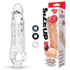 Size Up 1 Inch See-Thru Stretch Penis Extender - Clear 2.5 cm (1'') Penis Extension Sleeve