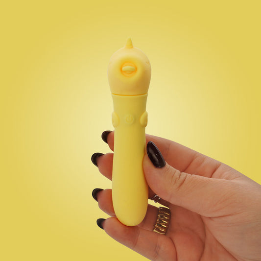 Unihorn - USB Bullet - Bean Blossom - Yellow USB Rechargeable Vibrating Bullet