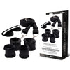 WhipSmart Fuzzy Bedroom Bondage Kit - Black Under The Bed Restraint Set