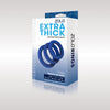 Zolo Extra Thick Silicone Cock Rings 3-Pack - Blue Thick Cock Rings - Set of 3 Sizes