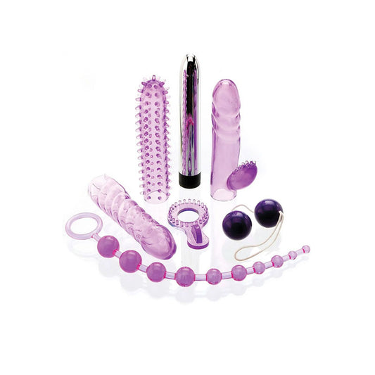 Adam & Eve The Complete Lovers Kit - Purple Couples Kit - 7 Piece Set