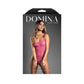 DOMINA One-Shoulder Rope Teddy & Cuffs - Pink - Pink - S/M Size