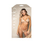 OPULENCE Pearl Bra & Crotchless Panty - Gold - Gold - S/M Size