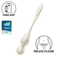 Satisfyer Love Birds 1 - White - White USB Rechargeable Pelvic Floor Trainer with App Control