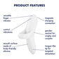 Satisfyer Bold Lover - White USB Rechargeable Finger Stimulator