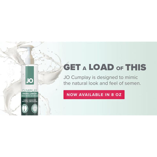 JO Cumplay Lube - 240 mL - Cum Style Lubricant - 240 ml Pump Bottle