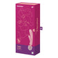 Satisfyer Triple Lover - Pink USB Rechargeable Rabbit Vibrator and Massage Wand