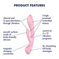 Satisfyer Triple Oh - Pink USB Rechargeable Rabbit Vibrator