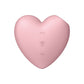 Satisfyer Cutie Heart - Light Pink - Light Pink USB Rechargeable Air Pulsation Stimulator with Vibration