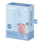 Satisfyer Cutie Heart - Light Pink - Light Pink USB Rechargeable Air Pulsation Stimulator with Vibration