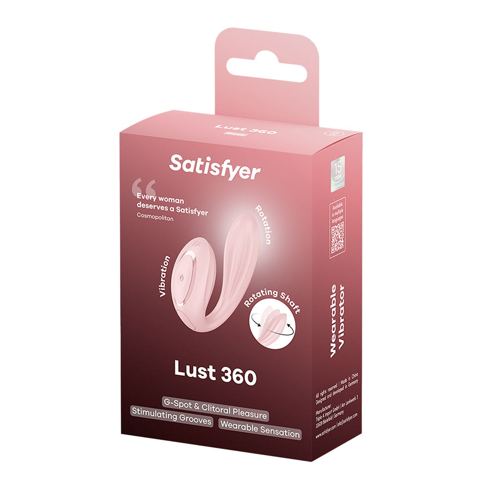 Satisfyer Lust 360 - Pink USB-C Rechargeable Rotating Wearable Vibrator