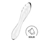 Satisfyer Dazzling Crystal 1 - Clear - Clear Glass Double Ended Dildo
