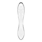 Satisfyer Dazzling Crystal 1 - Clear - Clear Glass Double Ended Dildo