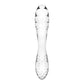 Satisfyer Dazzling Crystal 1 - Clear - Clear Glass Double Ended Dildo