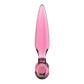 Satisfyer Triple Crystal 2 - Pink - Pink Glass 3-in-1 Butt Plug
