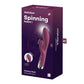 Satisfyer Spinning Rabbit 1 - Red - Red 20 cm USB Rechargeable Rotating Rabbit Vibrator