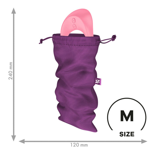 Satisfyer Treasure Bag Medium - Violet - Violet Medium Toy Storage Bag