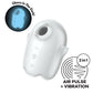 Satisfyer Glowing Ghost - White - Glow in Dark White USB Rechargeable Air Pulse Stimulator