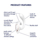 Satisfyer G For Goddess 1 - White - White USB Rechargeable Vibrator with Clit Stim