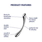 Satisfyer Cosmic Crest 1 - Chrome Steel 24 cm Dildo