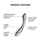 Satisfyer Pure Gravity 2 - Chrome Steel 21 cm Dildo