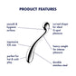 Satisfyer Star Force 4 - Chrome Steel 26 cm Dildo
