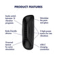Satisfyer Perfect Grip - Black USB-C Rechargeable Vibrating Masturbator Sleeve