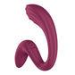 Satisfyer G For Goddess 3 - Wine Red - Wine Red 16 cm USB-C Rechargeable Vibrator with Clit Stim