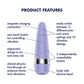 Satisfyer Pro 3+ Purple - Purple USB-Rechargeable Air Pulse Clitoral Stimulator with Vibration