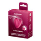 Satisfyer Cutie Heart - Battery Operated - Pink Air Pulsation Stimulator with Vibration