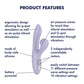 Satisfyer Pro + G-Spot - Battery Series - Lavender Vibrator with Air Pulse Clitoral Stimulator