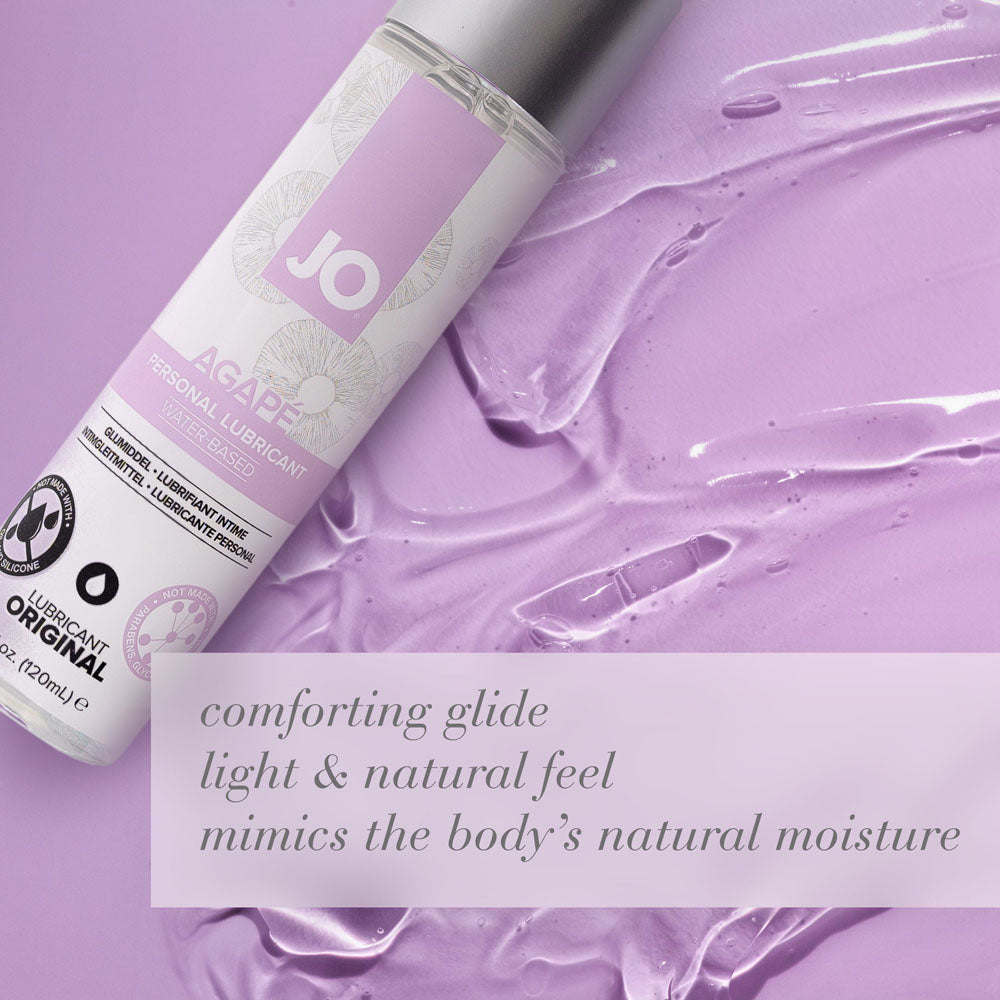 JO Agape Original Lube - 60 mL - Water Based Lubricant for Sensitive Skin - 60 ml Bottle