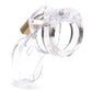 CB-6000 Chastity Cock Cage Kit - Clear - Clear 3.25 Inch Cock Cage Kit