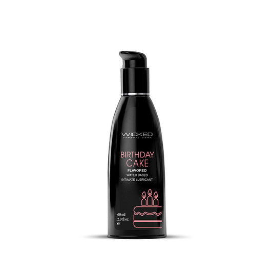 Wicked Aqua Birthday Cake - Cake Flavoured Water Based Lubricant - 60 ml (2 oz) Bottle