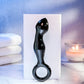 Adam & Eve ADAMS GLASS PROSTATE MASSAGER - Black Glass 16.6 cm Prostate Massager