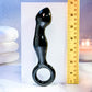 Adam & Eve ADAMS GLASS PROSTATE MASSAGER - Black Glass 16.6 cm Prostate Massager