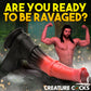 Creature Cocks Centaur Explosion - Pink/Black 24.5 cm Squirting Fantasy Dildo