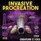 Creature Cocks Deep Invader - Multi-Coloured 22.9 cm Ovipositor Fantasy Dildo