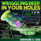 Creature Cocks Squirmer - Green 22.3 cm USB Rechargeable Thrusting Fantasy Dildo