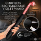 Master Series Electrawand - Black Rechargeable E-Stim Violet Wand with Attachments