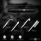 Master Series Electrawand - Black Rechargeable E-Stim Violet Wand with Attachments