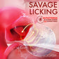 LickGasm Lusty Licker - Red/Flesh USB-C Rechargeable Kissing & Licking Tongue Vibrator