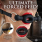 Master Series Forced - Black Silicone Feeding Mouth Gag