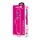Party Up ERIC Rotating Beads Vibrator - Pink - Pink 20.5 cm USB Rechargeable Rabbit Vibrator with Rotating Bead Shaft