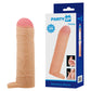 Party Up OWEN 1 Inch Extender Sleeve - Flesh 1 Inch Penis Extender Sleeve with Ball Strap