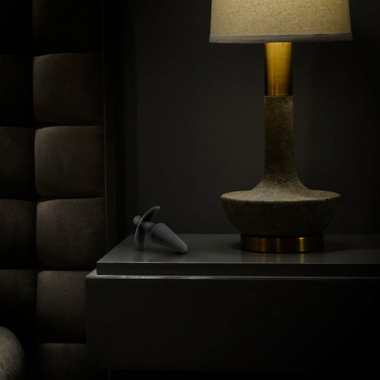 Anal Adventures Platinum Vibrating Plug - Black 12.7 cm (5'') Vibrating Butt Plug